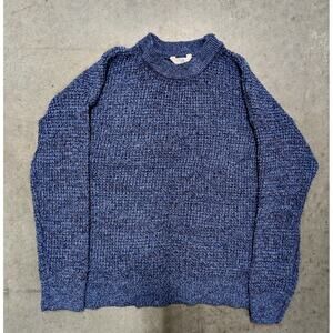 Time and Tru Women's XXXL 22 Blue Marl Long Sleeve Knit Pullover Sweater Casual